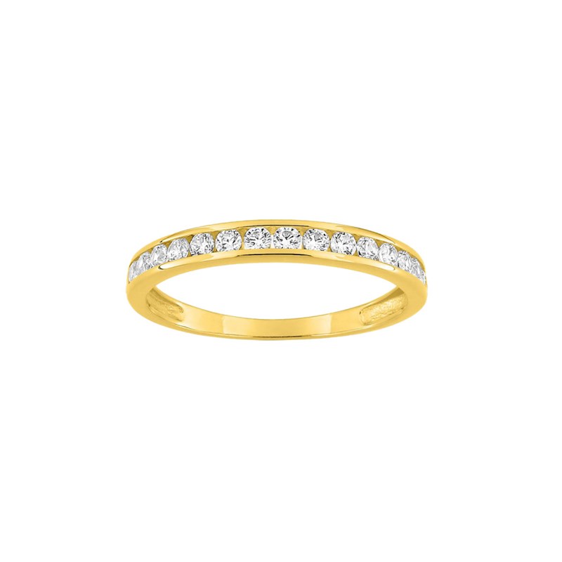 Bague Femme - Oxyde de zirconium - Or 9 Carats