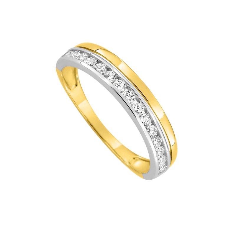 Bague Femme - Oxyde de zirconium - Or 9 Carats - vue 2