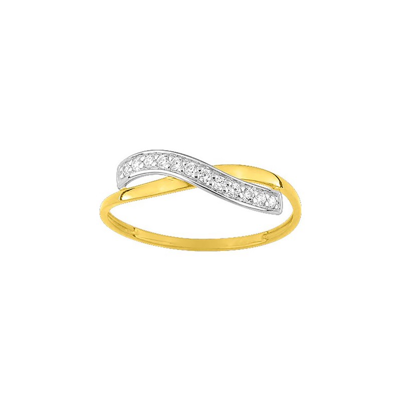 Bague Femme - Oxyde de zirconium - Or 9 Carats