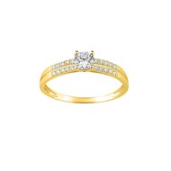 Bague Femme - Oxyde de zirconium - Or 9 Carats