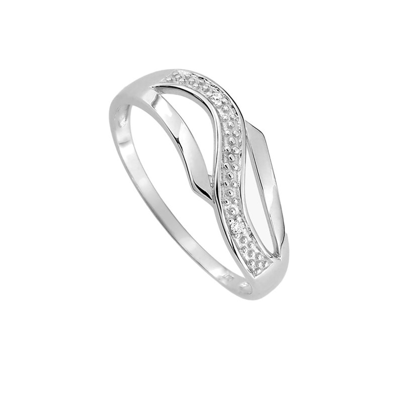 Bague Femme - Or 9 Carats - Diamant 0,01 Carats - vue 2