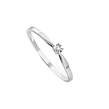 Ladies Ring - Gold 9 Carats - Diamond 0,006 Carats