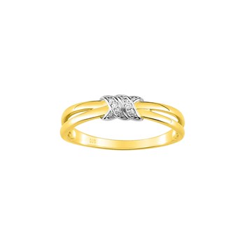 Bague Femme - Or 9 Carats - Diamant 0,01 Carats
