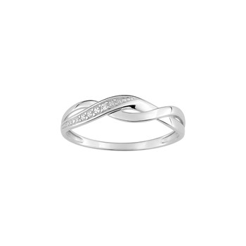Bague Femme - Or 9 Carats - Diamant 0,01 Carats