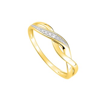 Bague Femme - Or 9 Carats - Diamant 0,01 Carats