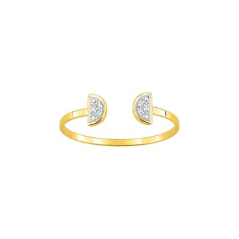 Bague Femme - Or 9 Carats - Diamant 0,02 Carats