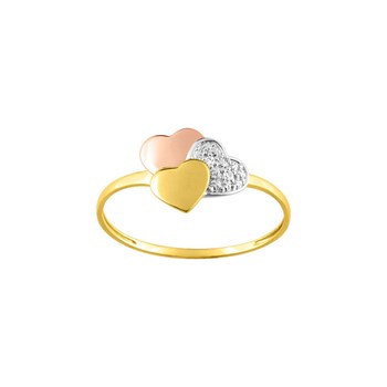 Bague Femme - Or 9 Carats - Diamant 0,01 Carats