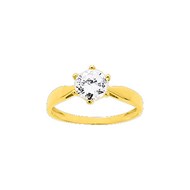 Bague femme - Oxyde de zirconium - Or 9 Carats