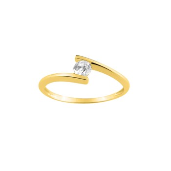 Bague femme - Oxyde de zirconium - Or 9 Carats