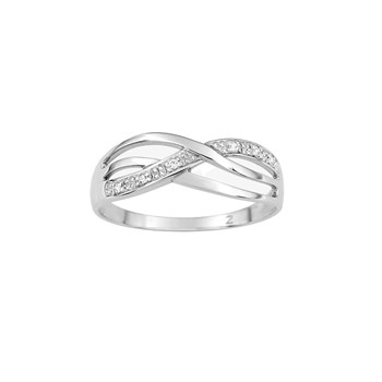 Bague femme - Oxyde de zirconium - Or 9 Carats