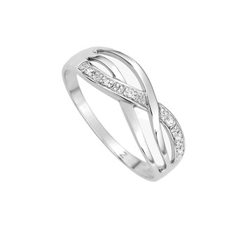 Bague femme - Oxyde de zirconium - Or 9 Carats