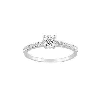 Bague femme - Oxyde de zirconium - Or 9 Carats