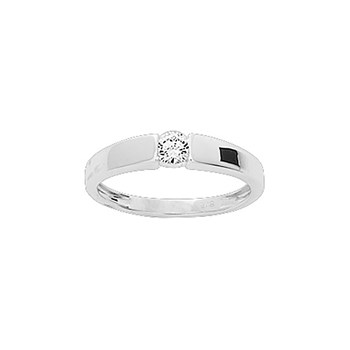 Bague femme - Oxyde de zirconium - Or 9 Carats