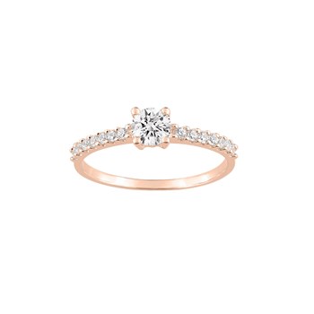 Bague femme - Oxyde de zirconium - Or 9 Carats
