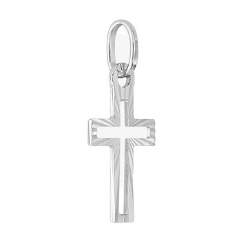 Pendentif mixte - Or 18 Carats - Croix