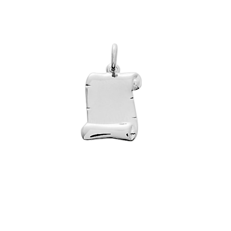 Pendentif parchemin - Or 18 Carats