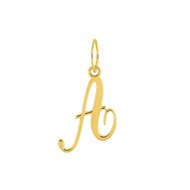 Pendentif Lettre A - Or 18 Carats