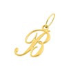 Pendentif initiale B - Or 18 Carats - vue V2