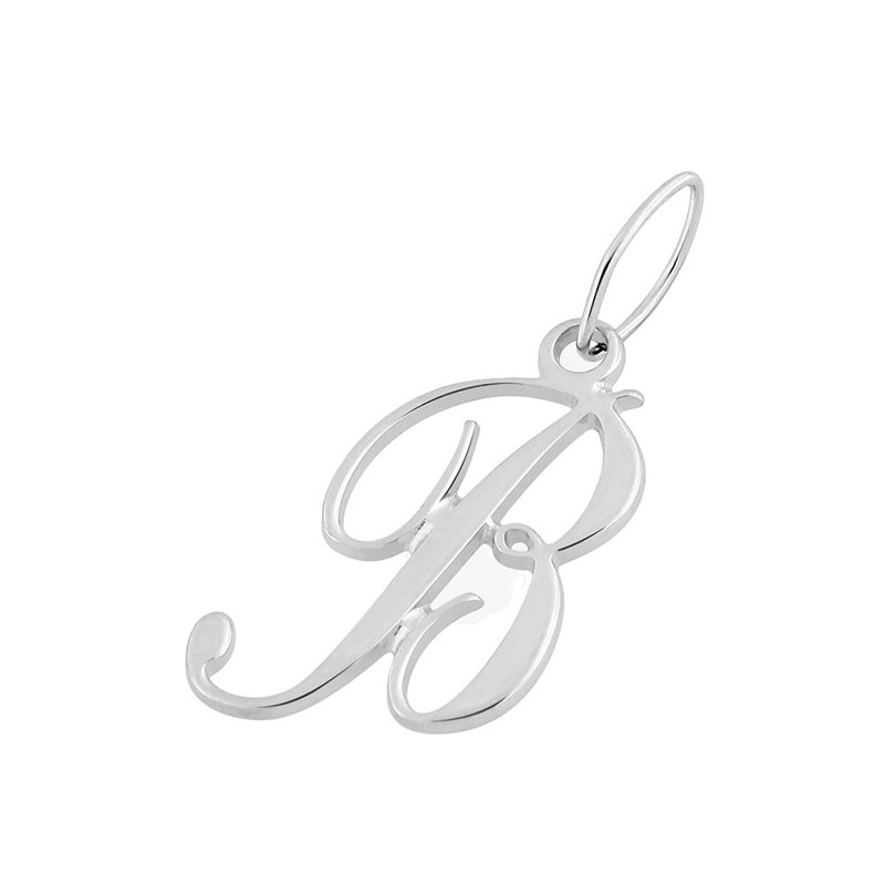 Pendentif initiale B - Or 18 Carats - vue 2