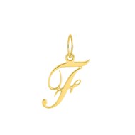 Pendentif initiale F - Or 18 Carats