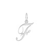 Pendentif initiale F - Or 18 Carats - vue V1