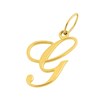 Pendentif initiale G - Or 18 Carats - vue V2