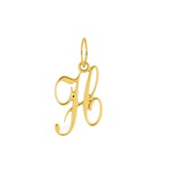 Pendentif initiale H - Or 18 Carats