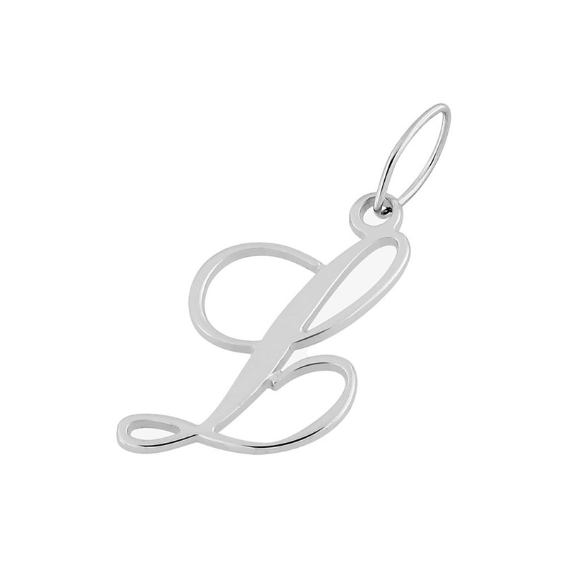 Pendentif initiale L - Or 18 Carats - vue 2