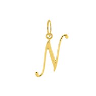 Pendentif initiale N - Or 18 Carats