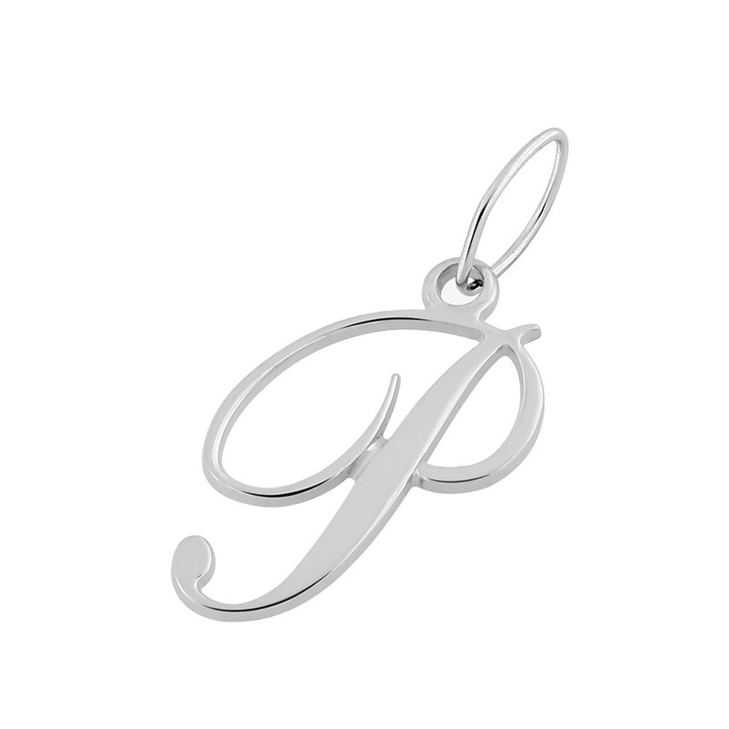 Pendentif initiale P - Or 18 Carats - vue 2