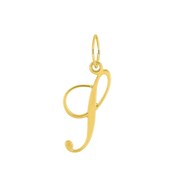 Pendentif initiale T - Or 18 Carats