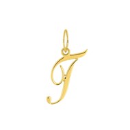 Pendentif initiale T - Or 18 Carats