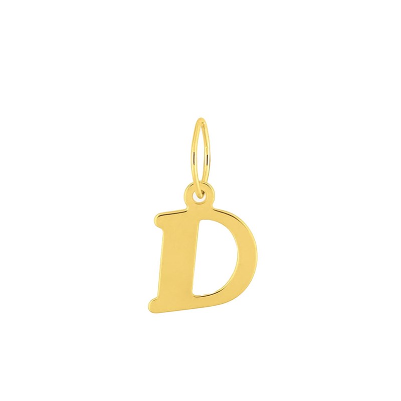 Pendentif initiale D - Or 18 Carats