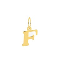 Pendentif initiale F - Or 18 Carats