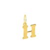 Pendentif initiale H - Or 18 Carats - vue V1