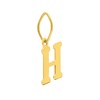 Pendentif initiale H - Or 18 Carats - vue V2