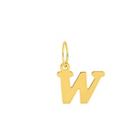 Pendentif initiale W - Or 18 Carats