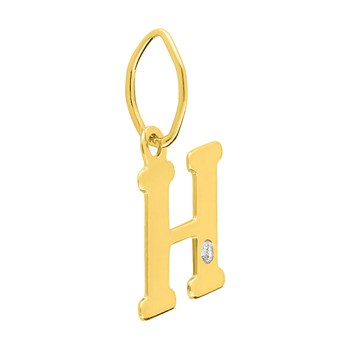 Pendentif Femme - Or 18 Carats - Diamant 0.01 Carats