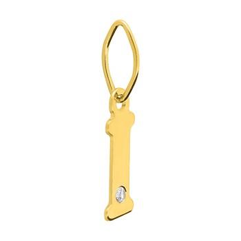Pendentif Femme - Or 18 Carats - Diamant 0.01 Carats