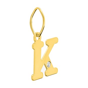 Pendentif Femme - Or 18 Carats - Diamant 0.01 Carats