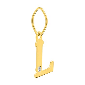 Pendentif Femme - Or 18 Carats - Diamant 0.01 Carats