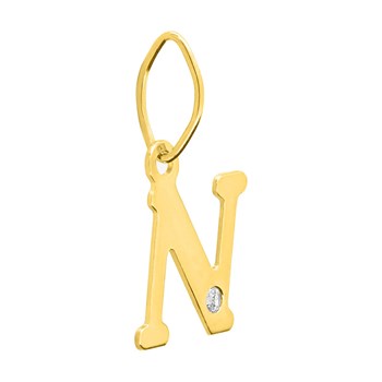 Pendentif Femme - Or 18 Carats - Diamant 0.01 Carats