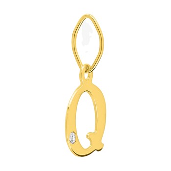 Pendentif Femme - Or 18 Carats - Diamant 0.01 Carats