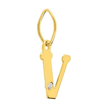 Pendentif Femme - Or 18 Carats - Diamant 0.01 Carats