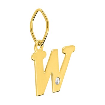 Pendentif Femme - Or 18 Carats - Diamant 0.01 Carats