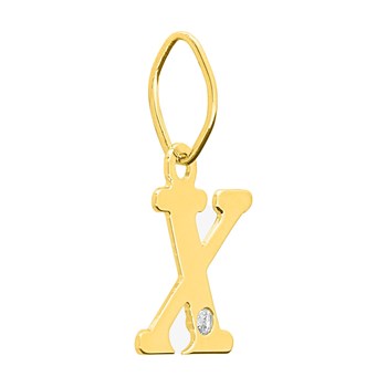 Pendentif Femme - Or 18 Carats - Diamant 0.01 Carats
