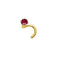 Piercing femme - rubis - Or 18 Carats