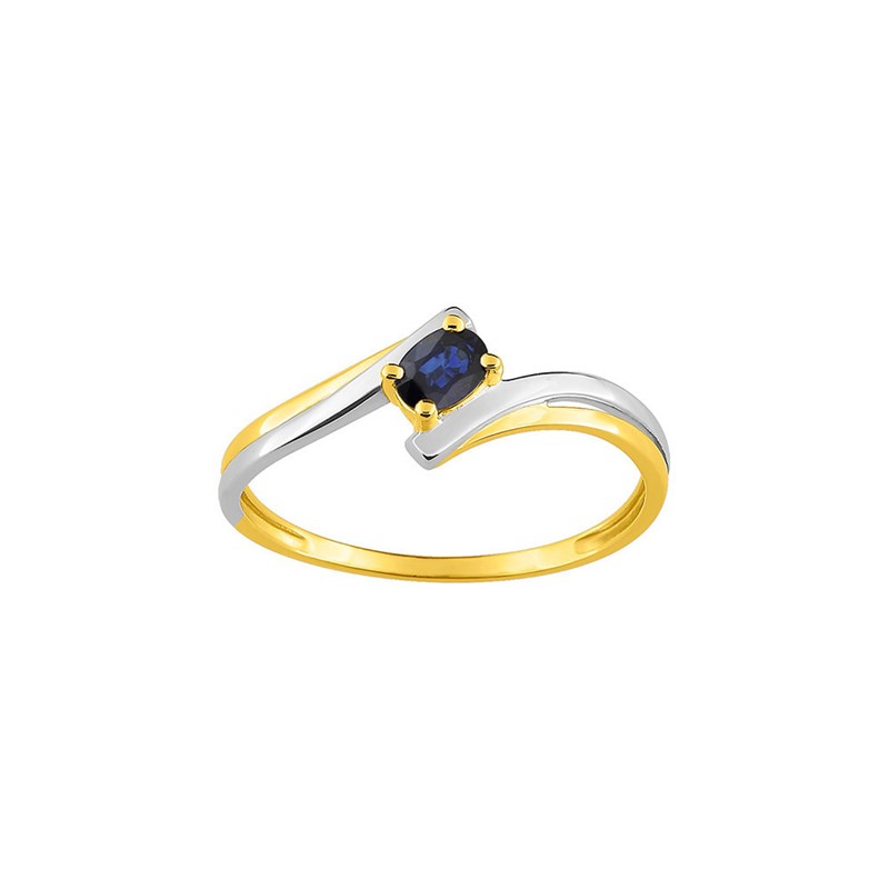 Bague femme - Saphir - Or 9 Carats