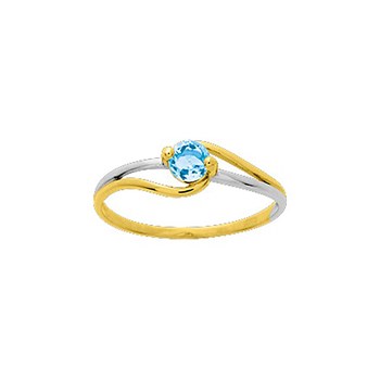 Bague Femme - topaze - Or 18 Carats