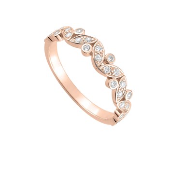 Bague Femme - Or 18 Carats - Diamant 0,23 Carats